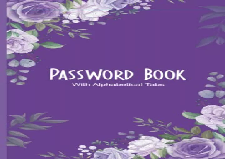 pdf book password book with alphabetical tabs