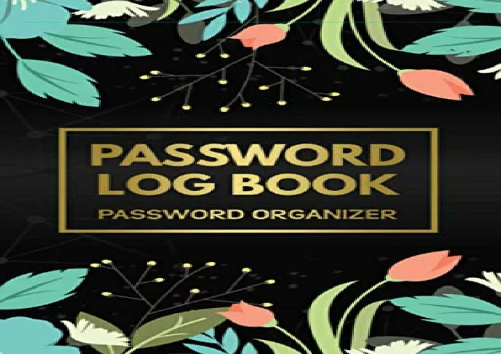 download pdf password book password log book