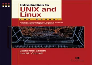 PDF Introduction to Unix and Linux Lab Manual, Student Edition kindle