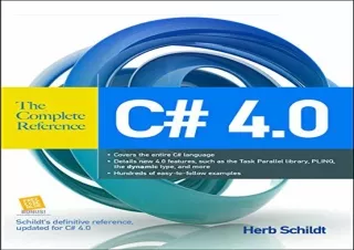 [DOWNLOAD PDF] C# 4.0 The Complete Reference free