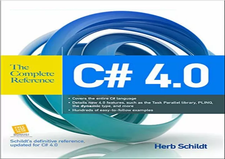 download pdf c 4 0 the complete reference free