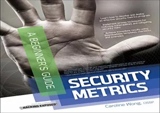 [DOWNLOAD PDF] Security Metrics, a Beginner's Guide android