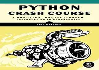 PDF Python Crash Course: A Hands-On, Project-Based Introduction to Programming f