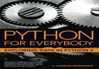 pdf book python for everybody exploring data