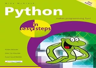 [DOWNLOAD PDF] Python in easy steps full