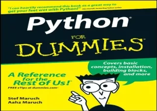 [DOWNLOAD PDF] Python For Dummies kindle