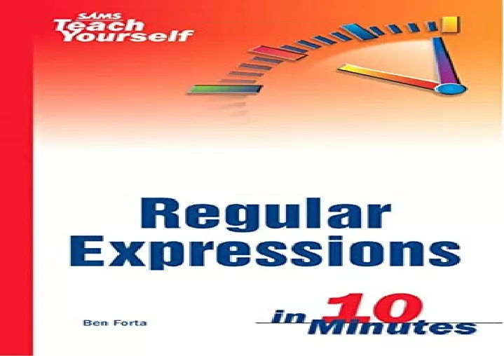 download sams teach yourself regular expressions