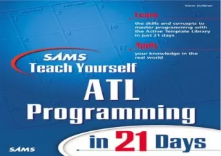 [DOWNLOAD PDF] Sams Teach Yourself Atl Programming in 24 Hours android