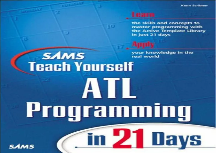 download pdf sams teach yourself atl programming