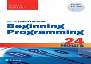 (PDF BOOK) Beginning Programming in 24 Hours, Sams Teach Yourself android