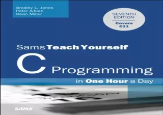 (PDF BOOK) C Programming in One Hour a Day, Sams Teach Yourself ipad