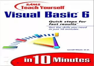 [DOWNLOAD PDF] Sams Teach Yourself Visual Basic 6 in 10 Minutes kindle