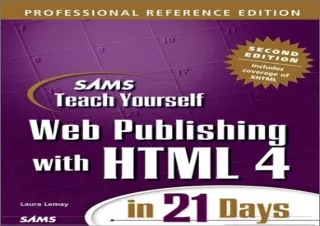 download Sams Teach Yourself Web Publishing with HTML 4 in 21 Days, Professional