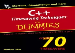 PDF C   Timesaving Techniques For Dummies kindle