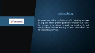Abs Molding  Prototool.com