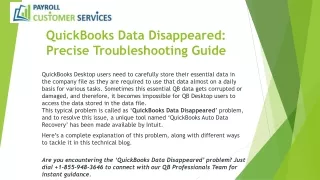 quickbooks data disappeared precise troubleshooting guide