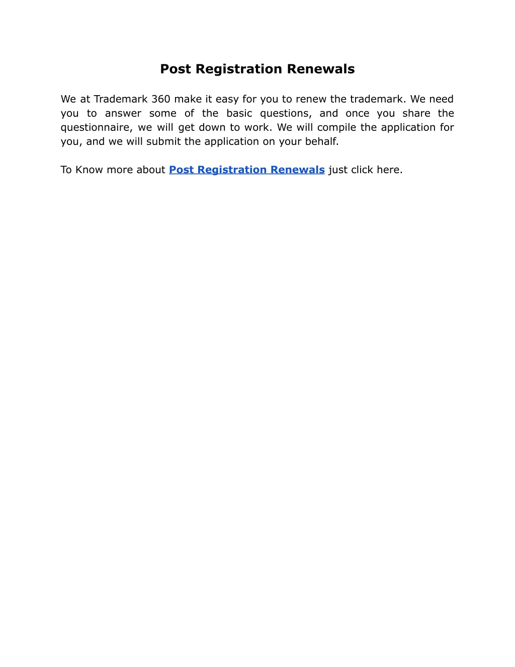 PPT - Post Registration Renewals PowerPoint Presentation, free download ...