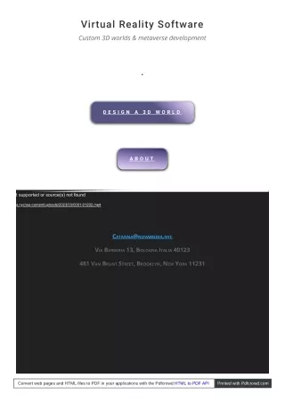 virtual reality software