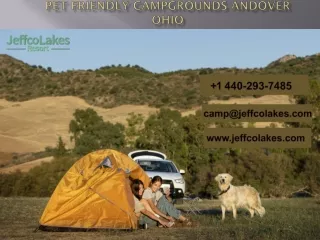 Pet friendly campgrounds Andover Ohio