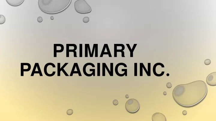 primary packaging inc