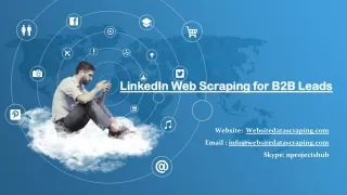 linkedin web scraping for b2b leads