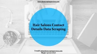 hair salons contact details data scraping