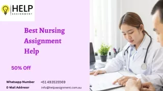 Reliable Nursing Assignment Help Australia