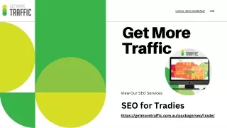 Get More Traffic - SEO for Tradies
