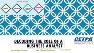 Decoding the Role of a Business Analyst