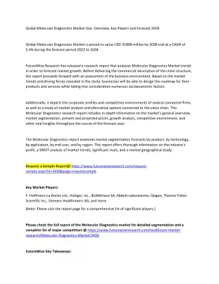 global molecular diagnostics market size overview