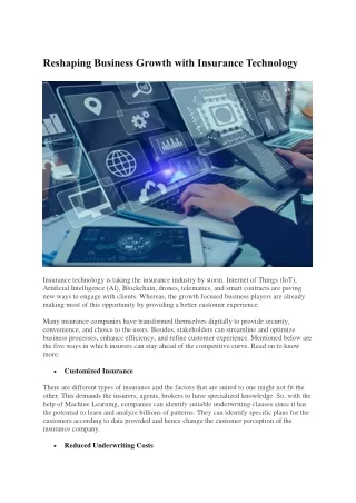 reshaping business growth with insurance