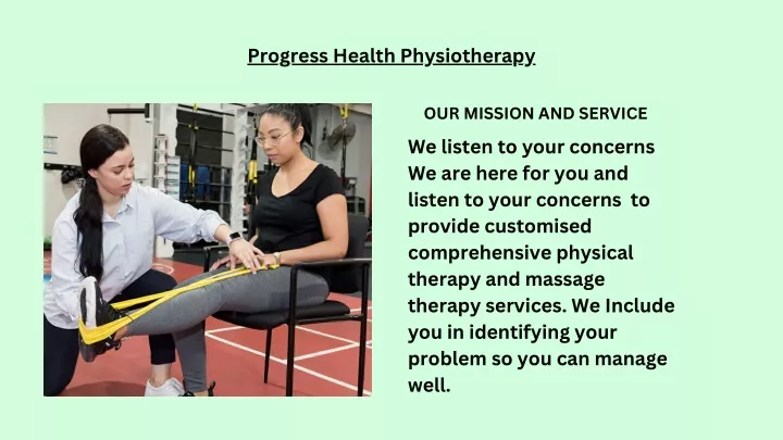progress health physiotherapy