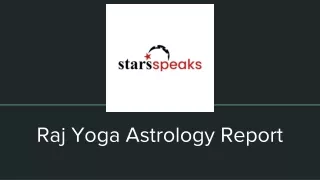 Raj Yoga Astrology Report