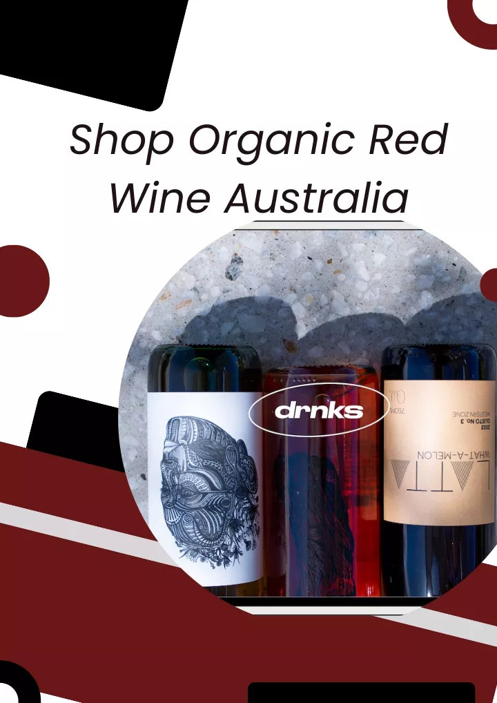 shop organic red wine australia