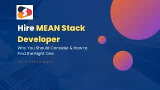 Why and How to Hire MEAN Stack Developer