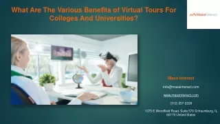 What Are The Various Benefits of Virtual Tours For Colleges And Universities?