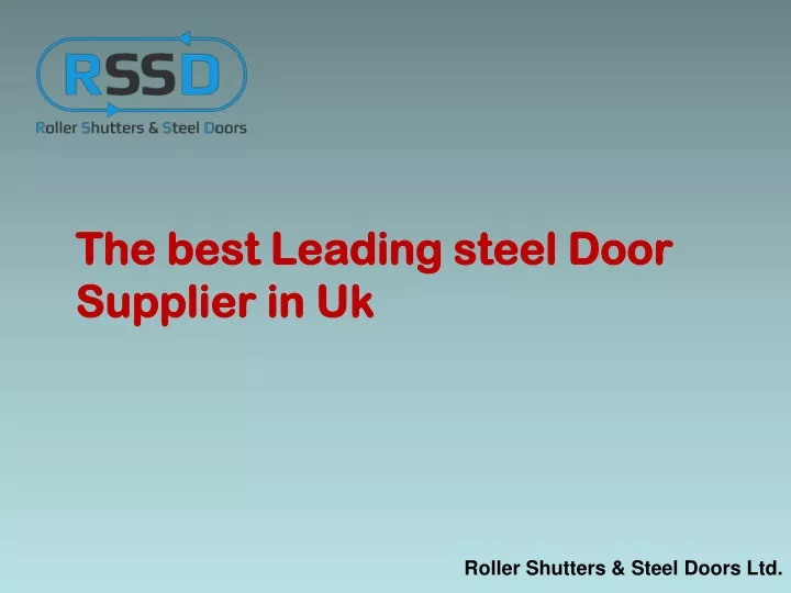 the best leading steel door supplier in uk