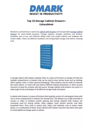 Top 10 Storage Cabinet Drawers– Listacabinet