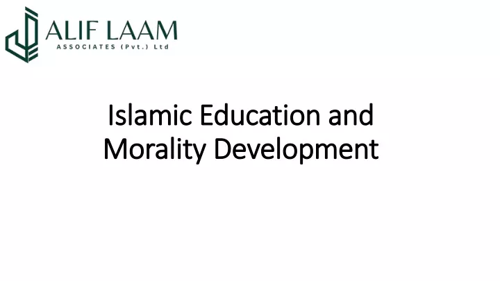 i islamic slamic education and education
