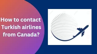 How to contact Turkish airlines from Canada?