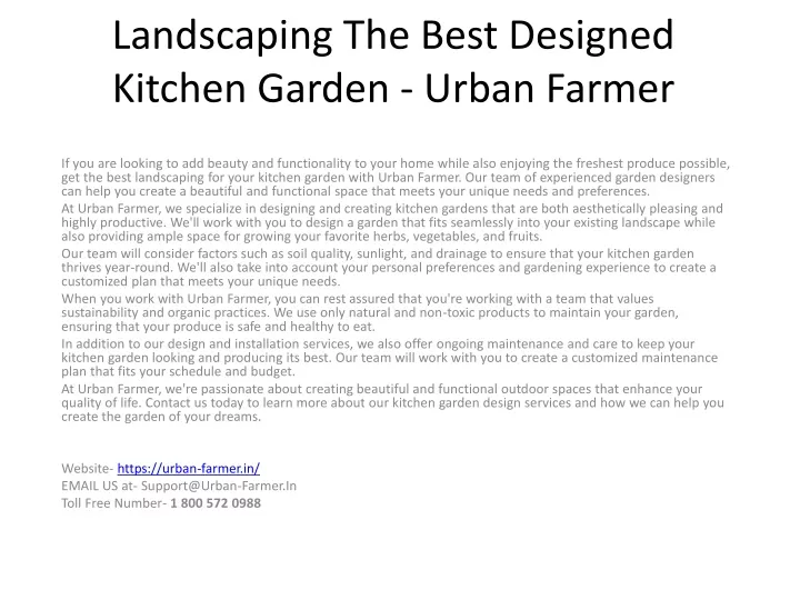 landscaping the best designed kitchen garden urban farmer