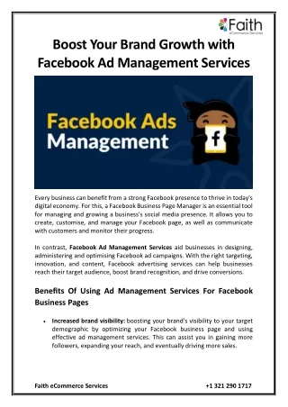 boost your brand growth with facebook
