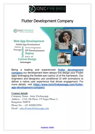 Flutter Development Company