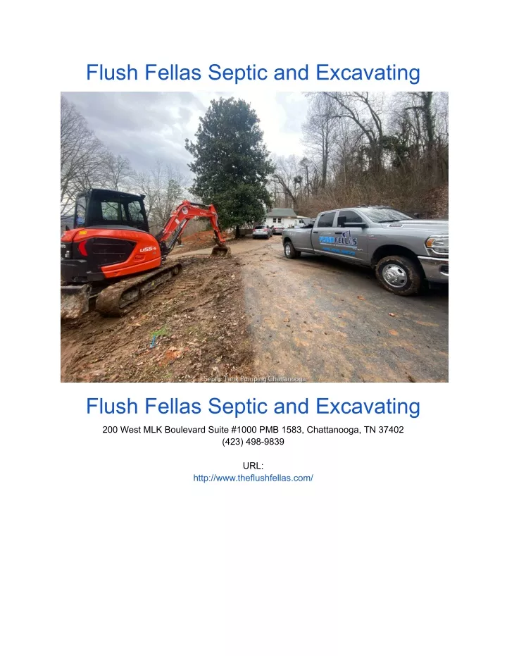 flush fellas septic and excavating