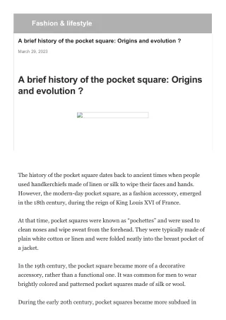 a-brief-history-of-pocket-square