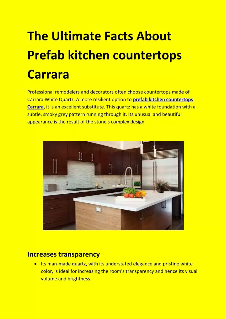 the ultimate facts about prefab kitchen