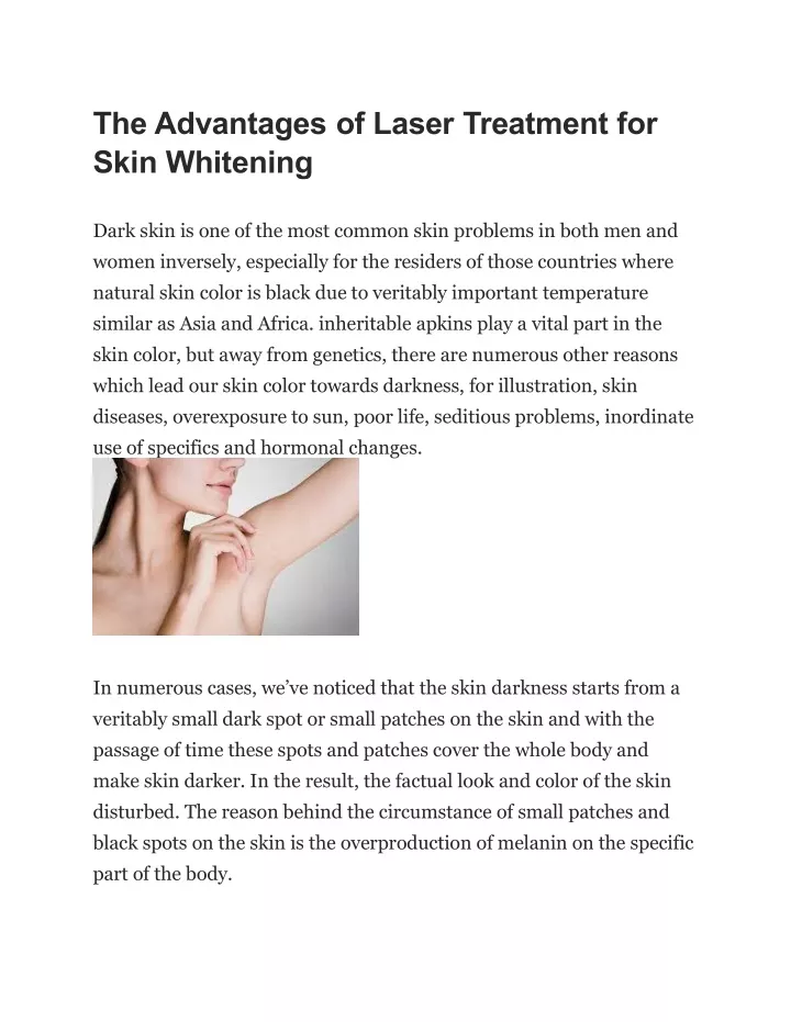 the advantages of laser treatment for skin