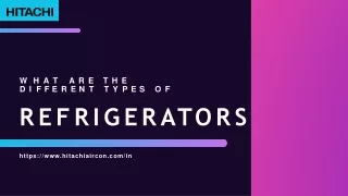 Checkout Different Types of Refrigerators in India