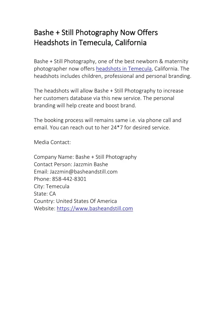 bashe still photography now offers bashe still