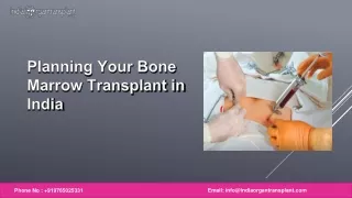 Planning Your Bone Marrow Transplant In India